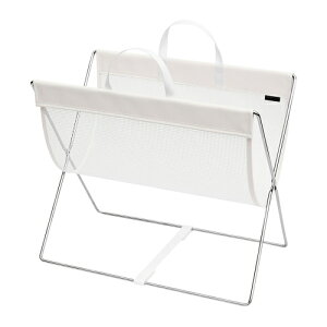 サキ SAKI 持ち手付きで移動がしやすい セルフワゴン ホワイト 430×250×390mm R-358W 店舗備品 介護用品