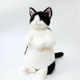 Cuddly カドリー タマ子 黒白(約45cm 約650g) ソメゴローとゆかいな仲間たち 猫ぬいぐるみ【日本製】