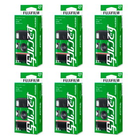 【6個セット】フジカラー写ルンです シンプルエース 27枚撮フラッシュ付 LF JDV1 SP FL 27SH 1