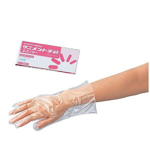 アズワン サニメント手袋 PE (エコノミー) M 1箱 スタンダード 4560111722438