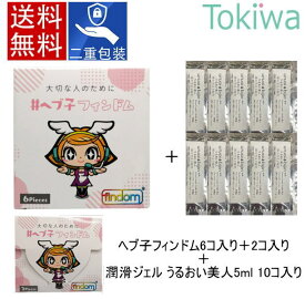 ＼マラソン限定クーポン配布中／ヘブ子 フィンドム 6ピース＋2ピース＋うるおい美人 5ml×10個 メール便送料無料 コンドーム condom ジャパンメディカル findom 指用コンドーム フィンガーグローブ 個別包装 フェムケア フェムテック デリケートゾーン