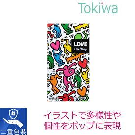 コンドーム こんどーむ キースヘリングスムース 10コ入 メール便 送料無料 避妊具 アソートゼリー付
