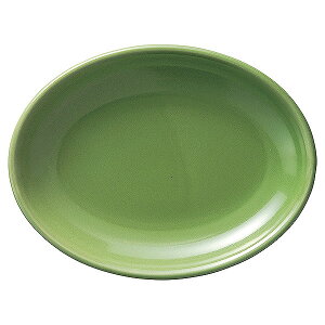 カントリーサイド ジェイド 28.5cmオーバルプラター 楕円皿 約29.1cm 緑系 洋食器 変形プレート 25cm以上 日本製 業務用 ホテル&レストラン おしゃれ 皿 かわいい ワンプレート パスタ皿 大皿 中
