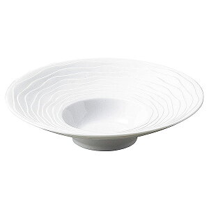 グラヴェール ヴァーグ 23cmブロードリムボウル リムビスク 約23.3cm 白系 洋食器 丸型プレート 15cm〜25cm 日本製 業務用 ホテル&レストラン おしゃれ プレート 皿 かわいい 丸皿 ケーキ皿 取り