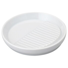 減塩皿 12cm減塩皿 白 約12cm 白系 和食器 小皿 日本製 業務用 28-485-528-o/63-10-205-2