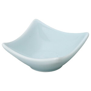 天青 青白磁 7cm正角皿 約7cm 白系 和食器 小付 日本製 業務用 珍味 小鉢 松花堂 和え物 酢の物 お通し 和カフェ 居酒屋 旅館 63-11-158-1