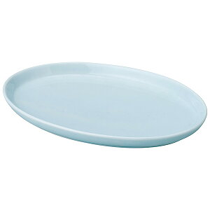 天青 青白磁 17cmプラター 約17cm 青系 中華食器・アジアン食器 ギョウザ皿 日本製 業務用 餃子皿 プレート 中華皿 中華料理 ラーメン屋 rs/ 63-11-157-21