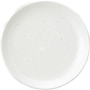 和風中華 粉引 メタ玉24cm皿 約24cm 白系 中華食器・アジアン食器 大皿 日本製 業務用 rs/ 63-11-209-3