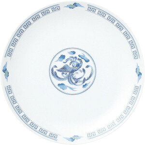 翔鳳 メタ玉24cm皿 約24cm 白系 中華食器・アジアン食器 大皿 日本製 業務用 大皿 大盛 盛皿 プレート ワンプレート 宴会 ビュッフェ rs/ 63-11-228-2