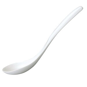 強化スプーン&レンゲ エスニックスプーン 約18.2cm 白系 中華食器・アジアン食器 レンゲ 磁器 日本製 強化 業務用 rs/ 63-11-241-4
