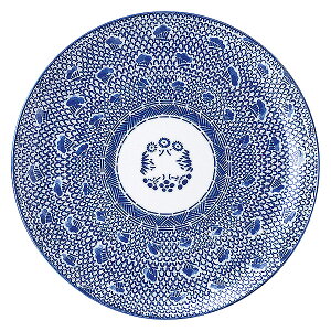 タイスキ 11”メタ玉皿 約27.5cm 青系 中華食器・アジアン食器 大皿 日本製 美濃焼 業務用 28-670-018-ho/65-50008002