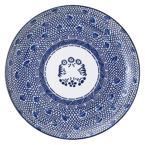 タイスキ 6”メタ玉皿 約15.2cm 青系 中華食器・アジアン食器 取皿 日本製 美濃焼 業務用 28-670-068-ho/65-50008009