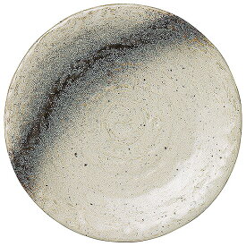 銀河 石目7.0皿 約22.5cm 白系 和食器 丸中皿 日本製 美濃焼 業務用 65-51524008