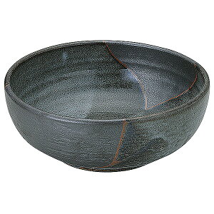 山がすみ 石目7.0ボウル 約21.7cm 黒系 和食器 ボール 日本製 美濃焼 業務用 鉢 小鉢 ボウル サラダボウル 取り鉢 鍋取り鉢 とんすい シリアルボウル ヨーグルトボウル カフェ風 モダン おしゃ