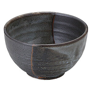 山がすみ 石目4.0丼 約12.2cm 黒系 和食器 多用丼 日本製 美濃焼 業務用 丼ぶり 丼 どんぶり 小さめ うどん 蕎麦 ミニ丼 モダン おしゃれ 和風 65-51538036
