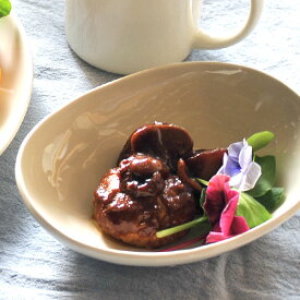 グルメスタイル アイボリーいっぷく楕円鉢S 約16.6cm 白系 洋食器 変形ボール 15cm〜25cm 日本製 美濃焼 業務用 おしゃれ g-1930-17-sp02