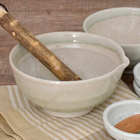 グルメスタイル ヒワ釉6寸片口すり鉢 約19cm 緑系 和食器 すり鉢 日本製 美濃焼 業務用 31-53722-081-sp02