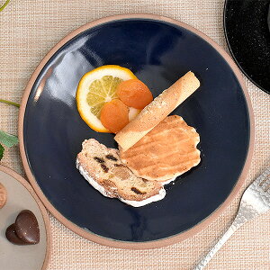 グルメスタイル ネイビーソイルプレート中 約20.4cm 青系 和食器 丸中皿 日本製 美濃焼 業務用 おしゃれ モダン g-1947-09-sp02