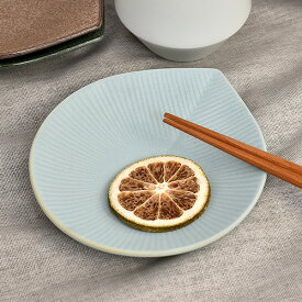 グルメスタイル モア淡ブルー12.5cm小皿 約12.5cm 青系 和食器 変形皿 日本製 業務用 g-2217-15-sp02