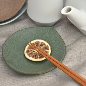 グルメスタイル モア窯変グリーン12.5cm小皿 約12.5cm 緑系 和食器 変形皿 日本製 業務用 g-2217-10-sp02