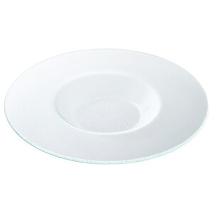 クリア 25cmリムプレート 約24.8cm 洋食器 ガラス製プレート トルコ製 業務用 皿 ボウル 角皿 ケーキ皿 デザート 前菜 レストラン ホテル&レストラン おしゃれ 54-g2770012