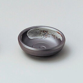 小皿 サビ白刷毛深小皿 約10cm 茶系 和食器 小皿 千代口 日本製 美濃焼 業務用 28-234-528-ka