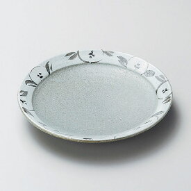 唐津椿6.0丸皿 約17.8cm 和食器 丸中皿 日本製 業務用 28-213-198-ro
