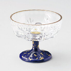 ガラス ソアール小鉢 約8.8cm 青系 和食器 高台小鉢 業務用 28-075-038-tu