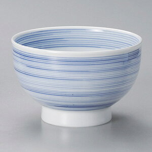 紺千筋高台5.5鉢 約16.6cm 青系 和食器 多用丼 日本製 美濃焼 業務用 丼ぶり 丼 どんぶり 小さめ うどん 蕎麦 ミニ丼 モダン おしゃれ 和風 小丼 飯丼 28-328-118-ro