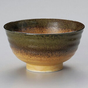 吹オリベ大名丼 約18.5cm 茶系 和食器 多用丼 日本製 美濃焼 業務用 丼ぶり 丼 どんぶり 小さめ うどん 蕎麦 ミニ丼 モダン おしゃれ 和風 小丼 飯丼 28-325-158-mi