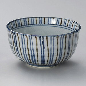 二色十草5.5腰張丼 約16.5cm 青系 和食器 多用丼 日本製 美濃焼 業務用 丼ぶり 丼 どんぶり 小さめ うどん 蕎麦 ミニ丼 モダン おしゃれ 和風 小丼 飯丼 28-333-478-o