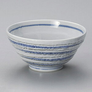 藍流水5.0丼 約15.5cm 青系 和食器 多用丼 日本製 美濃焼 業務用 丼ぶり 丼 どんぶり 小さめ うどん 蕎麦 ミニ丼 モダン おしゃれ 和風 小丼 飯丼 28-332-548-yu