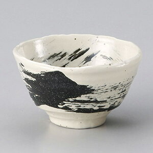 黒刷毛石目4.5丼 約14.3cm 白系 黒系 和食器 多用丼 日本製 美濃焼 業務用 丼ぶり 丼 どんぶり 小さめ うどん 蕎麦 ミニ丼 モダン おしゃれ 和風 小丼 飯丼 28-345-038-ta