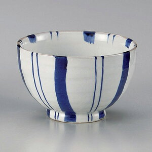 粉引ゴス十草夏目5.0丼 約15.5cm 青系 和食器 多用丼 日本製 美濃焼 業務用 丼ぶり 丼 どんぶり 小さめ うどん 蕎麦 ミニ丼 モダン おしゃれ 和風 小丼 飯丼 28-340-018-yu