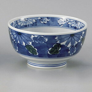 二色だみ菊5.0京丼 約15.5cm 青系 和食器 多用丼 日本製 美濃焼 業務用 丼ぶり 丼 どんぶり 小さめ うどん 蕎麦 ミニ丼 モダン おしゃれ 和風 小丼 飯丼 28-342-208-yo