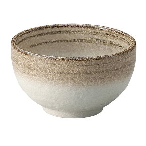 白柚子茶巻石目4.2丼 約12.8cm 白系 茶系 和食器 多用丼 日本製 美濃焼 業務用 丼ぶり 丼 どんぶり 小さめ うどん 蕎麦 ミニ丼 モダン おしゃれ 和風 小丼 飯丼 28-346-058-yu