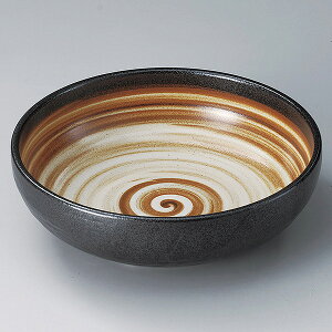 志野化粧石目7.0ボール 約21.8cm 黒系 和食器 多用丼 日本製 美濃焼 業務用 丼ぶり 丼 どんぶり 小さめ うどん 蕎麦 ミニ丼 モダン おしゃれ 和風 28-317-038-o