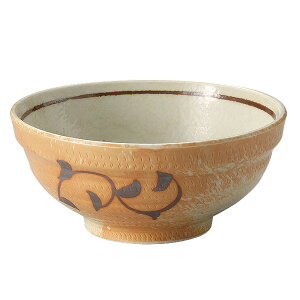 曙唐草 6.0玉渕丼 約19cm 黄系 和食器 多用丼 日本製 美濃焼 業務用 丼ぶり 丼 どんぶり 小さめ うどん 蕎麦 ミニ丼 モダン おしゃれ 和風 小丼 飯丼 28-319-158-yu