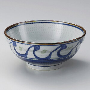 清海6.0玉渕丼 約18.5cm 青系 和食器 多用丼 日本製 美濃焼 業務用 丼ぶり 丼 どんぶり 小さめ うどん 蕎麦 ミニ丼 モダン おしゃれ 和風 小丼 飯丼 28-319-288-o