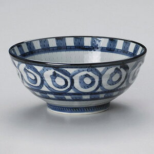 渦紋6.0玉丼 約18.5cm 青系 和食器 多用丼 日本製 美濃焼 業務用 丼ぶり 丼 どんぶり 小さめ うどん 蕎麦 ミニ丼 モダン おしゃれ 和風 小丼 飯丼 28-325-248-yu