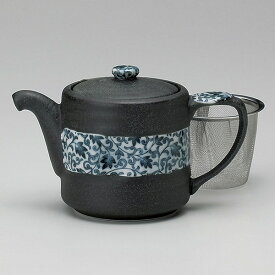 オビ唐草ポット アミ付 和食器 急須・ポット 日本製 美濃焼 業務用 ポット ティーポット 紅茶 おしゃれ お茶 カフェ風 カフェ食器 飲食店 旅館 ホテル 27-387-187-to