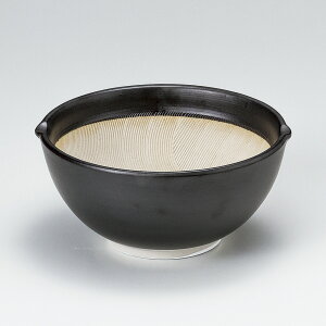 黒マット 4.2スリ鉢 約13.8cm 黒系 和食器 すり鉢 日本製 美濃焼 業務用 すりばち すり鉢 とろろ鉢 28-418-198-ho