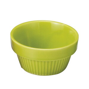 グリーン スタックスフレ80 約8.1cm 緑系 洋食器 オーブンウェア スフレ・ココット 日本製 美濃焼 業務用 ココット ケーキカップ スフレ アイスカップ 白い食器 カフェ食器 オシャレ食器 離乳