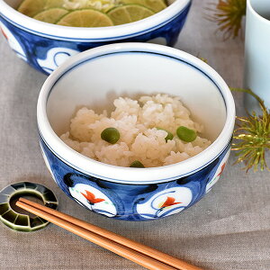 ダミ呉須赤絵花4.2丼 約12.7cm 白系 和食器 多用丼 強化 日本製 美濃焼 業務用 丼ぶり 丼 どんぶり 小さめ うどん 蕎麦 ミニ丼 モダン おしゃれ 和風 鉢 どんぶり おしゃれ ラーメン 28-340-128-ka