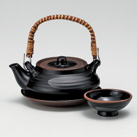 天目平丸 土瓶むし 耐熱 和食器 土瓶むし 業務用 土瓶蒸し 熱々 京会席 懐石 料亭 和食屋 松茸料理 はも 鱧料理 季節メニュー 27-409-237-su