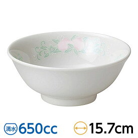 桃 5.0高台丼 約15.7cm 青系 中華食器・アジアン食器 ラーメン丼 日本製 美濃焼 業務用 おしゃれ 丼 ラーメンどんぶり ラーメン鉢 麺鉢 めん鉢 陶器 28-680-218-ho