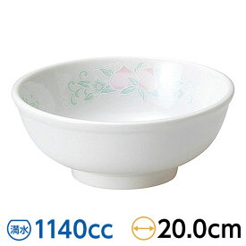 桃 6.5玉丼 約20cm 青系 中華食器・アジアン食器 ラーメン丼 日本製 美濃焼 業務用 おしゃれ 丼 ラーメンどんぶり ラーメン鉢 麺鉢 めん鉢 陶器 28-664-588-ho