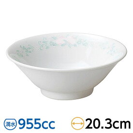 桃 6.8切立丼 約20.3cm 青系 中華食器・アジアン食器 ラーメン丼 日本製 美濃焼 業務用 おしゃれ 丼 ラーメンどんぶり ラーメン鉢 麺鉢 めん鉢 陶器 28-664-608-ho