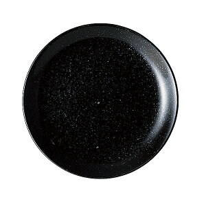 ニューチャイナ 黒玉渕19cm皿 約19cm 黒系 中華食器・アジアン食器 チャーハン皿 日本製 美濃焼 業務用 黒 中華皿 国産 産地直送 28-655-058-ka