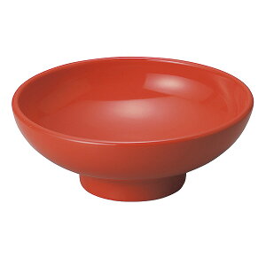 豊明 赤釉 6.0丸高台鉢 約19.5cm 赤系 和食器 そば丼 日本製 美濃焼 業務用 赤い食器 丼ぶり 丼 どんぶり そば うどん 蕎麦 ミニ丼 モダン おしゃれ 和風 28-449-288-tu